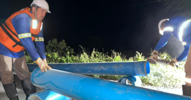 Águas do Piauí segue em força-tarefa para restabelecer abastecimento em Pio IX após rompimento de adutora durante chuvas intensas