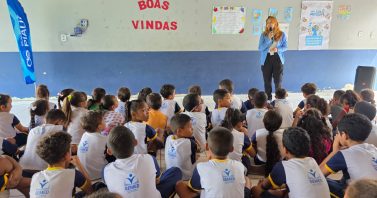 Águas do Piauí promove palestra sobre saneamento para alunos da rede municipal em União 